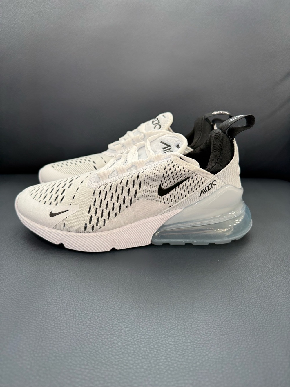 Nike Women's Air Max 270 Running Shoes Sneaker White AH6789-100 Size 6 NEW - Picture 3 of 5